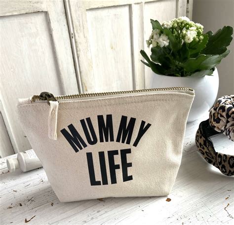 Mummy Life Canvas Cosmetic Bag By Love Lammie Co