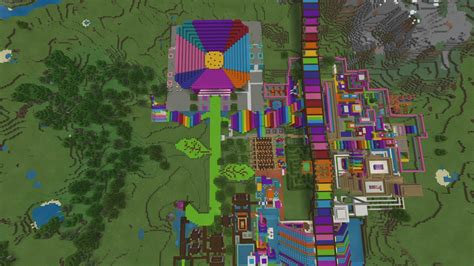 Minecraft Rainbow City Tanishas Craft