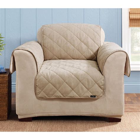 Almost every family has pets. Sure Fit® Reversible Suede / Sherpa Chair Pet Cover ...