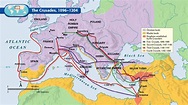 The Crusades, 1096-1204 | Crusades, Map, European history