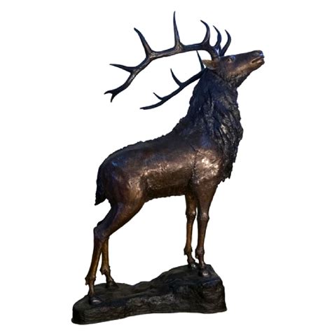 Bronze Large Deer Sculpture Metropolitan Galleries Inc