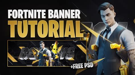 PS C4D Fortnite Season 2 Banner Tutorial FREE PSD By EdwardDZN