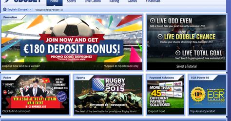 Sportsbook bonuses and other customer loyalty incentives are a big part of the way online. SBOBET | Online Sports Betting - Online Casino Malaysia ...