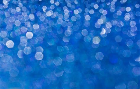 Download Light Blue Hexagon Blur Wallpaper