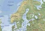svezia: carta geografica mappa svedese