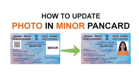 How To Update Photo In Minor PAN Card TrackPAN Org