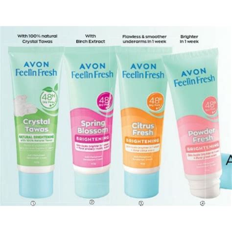 Avon Feelin Fresh Quelch Anti Perspirant Deodorant Cream 55g Shopee