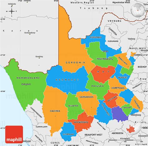 Northern Cape South Africa Map Map