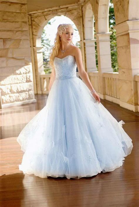 Are simple white gowns, but they have evolved in ways unimaginable over the centuries. Light Blue Wedding Dresses |Munaluchi Bride