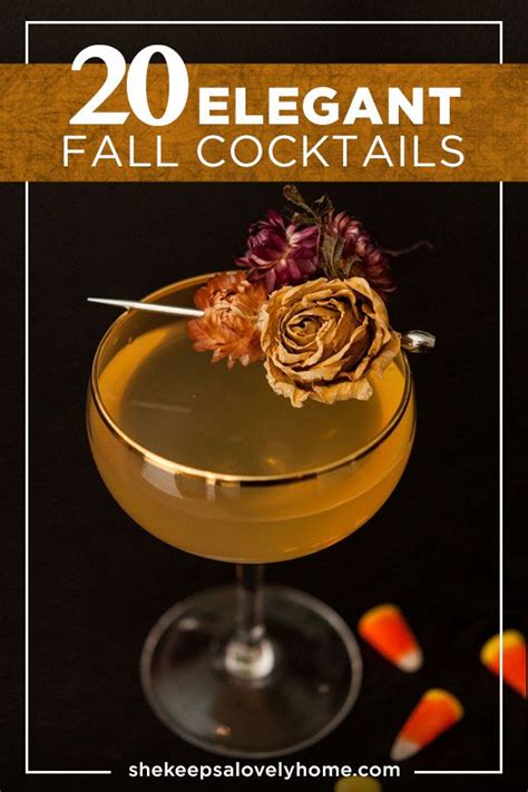 Help Yourself To These Elegant Cocktail Recipes Its Time To Start Getting Excited About Fall