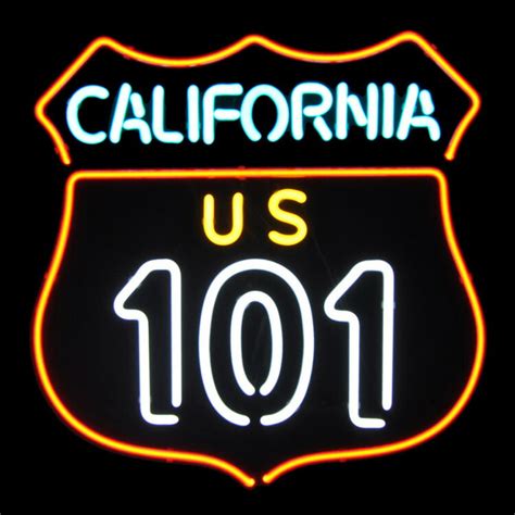 楽天市場 アメリカンネオンサイン ＜california 101 カリフォルニア101＞サイズ：51×51cm ネオン管 ガレージング 西