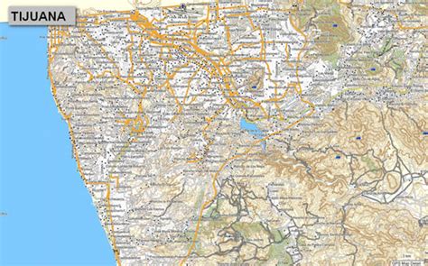 Map De Tijuana Baja California