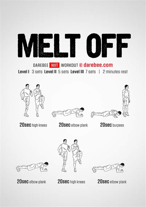 melt off workout exercise workout bodyweight workout