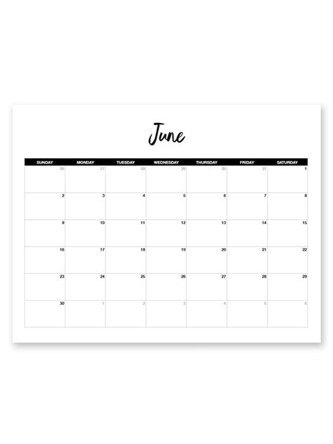 8 X 11 Printable Calendar Calendar Template 2022