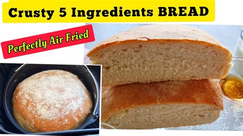Easy Crusty No Knead Air Fryer Bread Recipe How To Make Bread In The