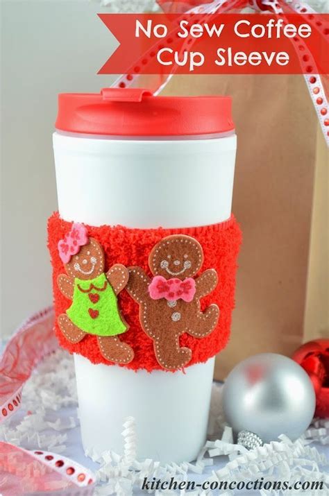 Diy Simple No Sew Coffee Cup Sleeve Crafty Concoctions Kitchen