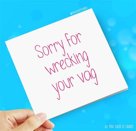 Sorry For Wrecking Your Vag Funny Rude Offensive Etsy