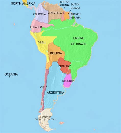 Map Of South America In 3500 Bce Prehistory Timemaps