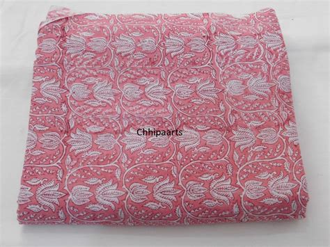 Indian Block Print Soft Cotton Fabric By Yard Hand Stamped Etsy Uk