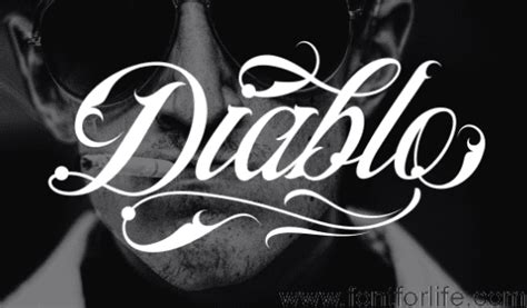 Maldito Font Tattoo Style