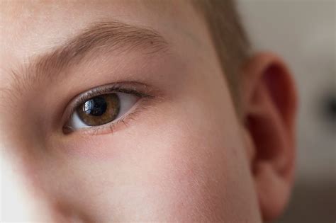 Premium Photo Close Up Macro Of Child Boy Eye