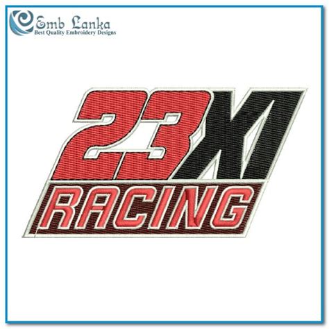 23XI Racing Logo Embroidery Design Emblanka