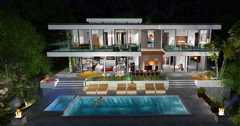 Two Story Modern Glass Home Design Next Generation Living Homes