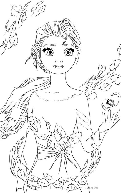 They set out to find the origin of elsa's powers in order to save their kingdom. Elsa Coloring pages - Elsa from Frozen 2 - Cristina is Painting