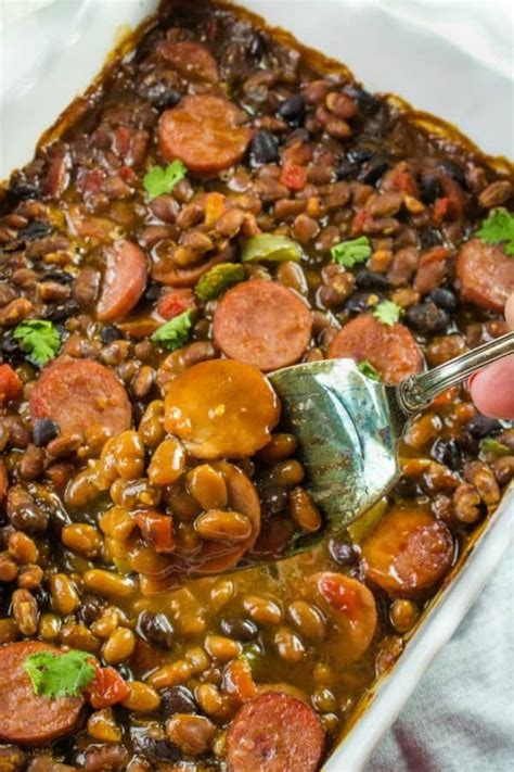 Smoked Sausage Recipes Baked Bean Recipes Pork Recipes Online Food