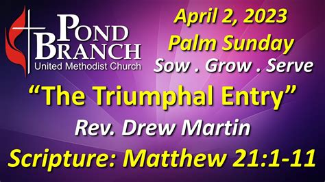 040223 Church Service The Triumphal Entry Matthew 211 11 Rev