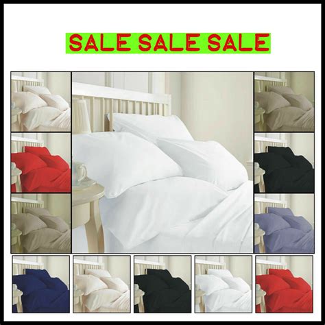 Extra Deep Fitted Sheet 1640cm 100 Egyptian Cotton 200tc All 5 Sizes