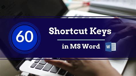 60 Shortcut Keys In Ms Word Word Easy Word Ms Word Formulas