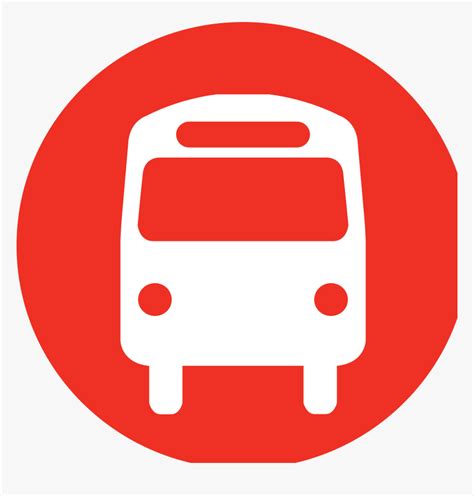 Red Bus Icon Bus Stop Icon Png Transparent Png Kindpng