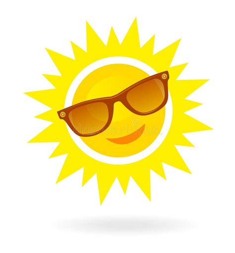 Smiling Sun Sunglasses Stock Illustrations 3280 Smiling Sun