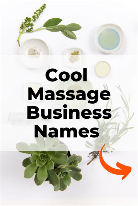 279 Most Unique Creative Massage Business Names Artofit