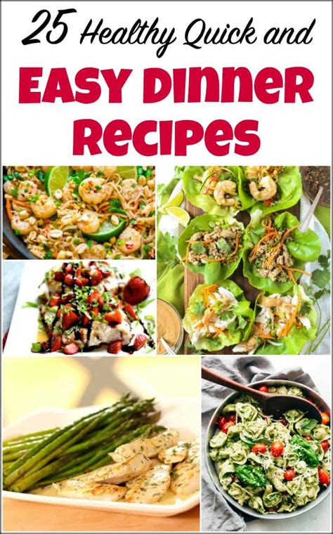 25 Healthy Quick and Easy Dinner Recipes to Make at Home