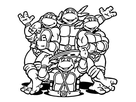 Teenage mutant ninja turtles are heroes that guard the city of new york. nice Ninja Turtle Cartoon Coloring Pages | Ninja turtle ...