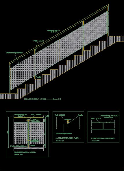 Staircase Railing Dwg Detail For Autocad • Designs Cad