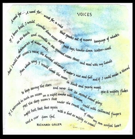 Recovering Words Richard Osler Poetry Writing Retreats Poetry