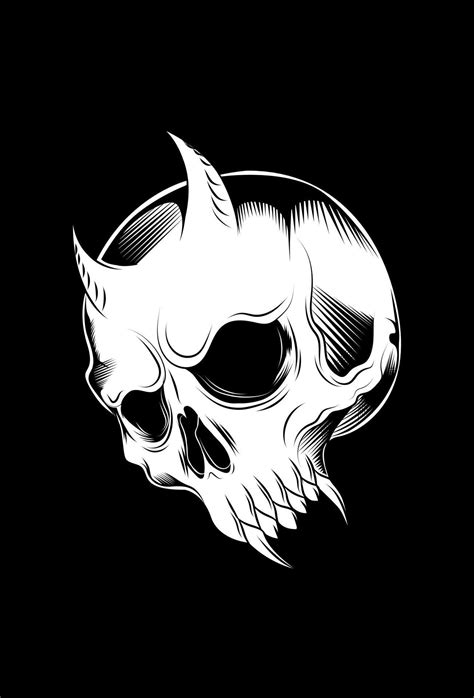 Skull Demons Vector Artwork Illustration 4749199 Vector Art At Vecteezy