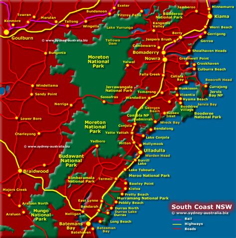 South Coast Map Nsw Verjaardag Vrouw 2020