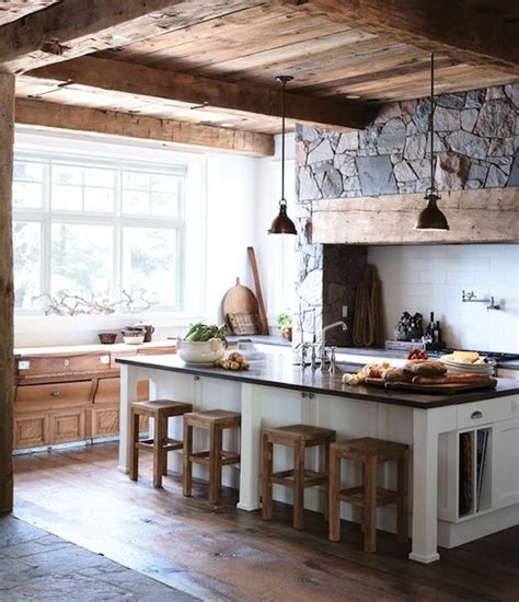 Design Trend Modern Rustic Stone Kitchensbecki Owens Country Style