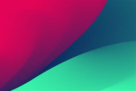 Green And Red Artwork Abstract Gradient Shapes Colorful Hd