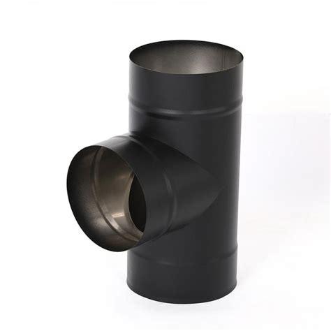 Twist Double Wall Stainless Steel Chimney Pipe Black Powder Coating Durable