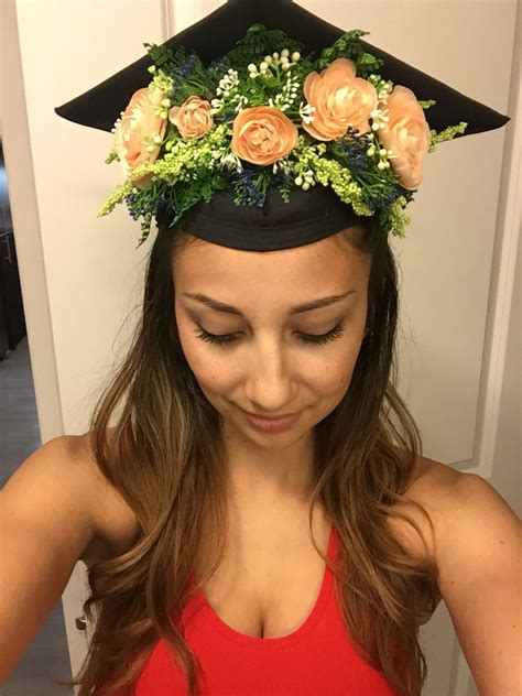 Flower Crown For Graduation Cap Graduation Cap Flower Graduation