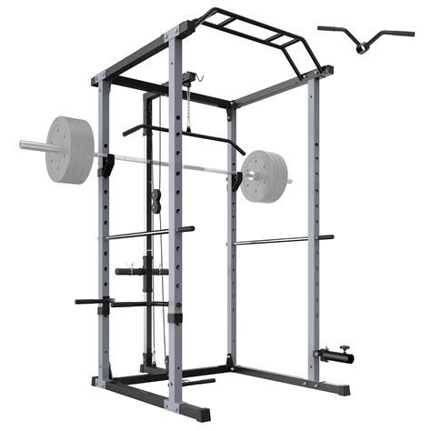 buy major lutie multi function power cage 1200lbs weight capacity with lat pull down olympic