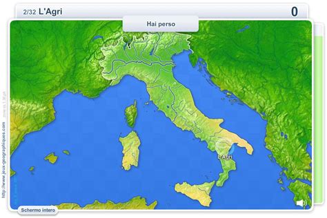 Mappa Interattiva Dellitalia Fiumi Italiani Giochi Geografici
