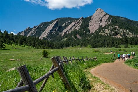 Hiking To The Iconic Boulder Flatirons In Colorado Trailing Away