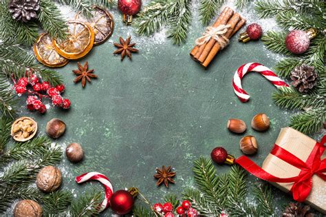 Christmas Food Background Stock Photo Containing Above And Anise