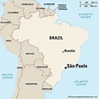 Brazil Map With Cities And States